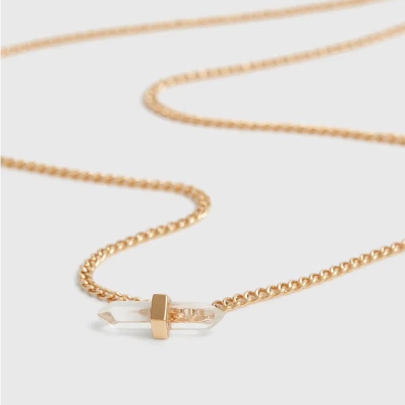 ALL SAINTS Layla Semi-Precious Crystal Quartz Necklace - Picture 2 of 5